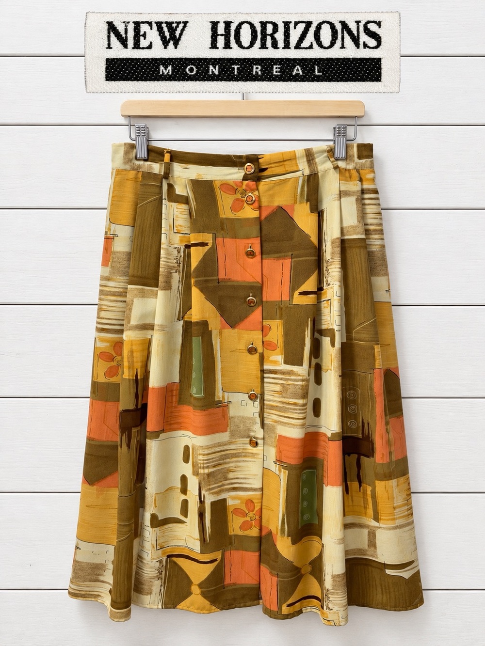 Vintage New Horizons Montreal Maxi Skirt – Made in Canada – Size 17/18